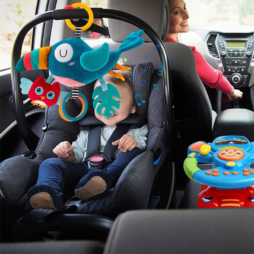 PATPAT Cute Cradle Hanging Toy for Baby Stroller Hanging Toy Sensory Toy Crib Hanging Toy Soft Stuff Toy Woodpecker Toy Teether Toy Rattle Toy for Toddlers Shower Gift for Baby (Blue) PATPAT Cute Cradle Hanging Toy for Baby Stroller Hanging Toy Sensory Toy Crib Hanging Toy Soft Stuff Toy Woodpecker Toy Teether Toy Rattle Toy for Toddlers Shower Gift for Baby (Blue)